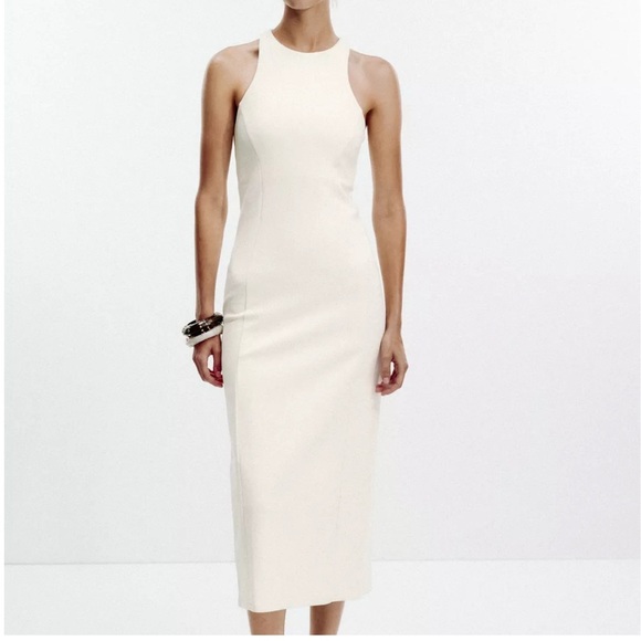 Zara Dresses & Skirts - Zara HALTER INTERLOCK‎ DRESS